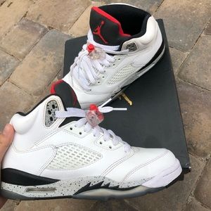 Air Jordan 5 Retro White Cement